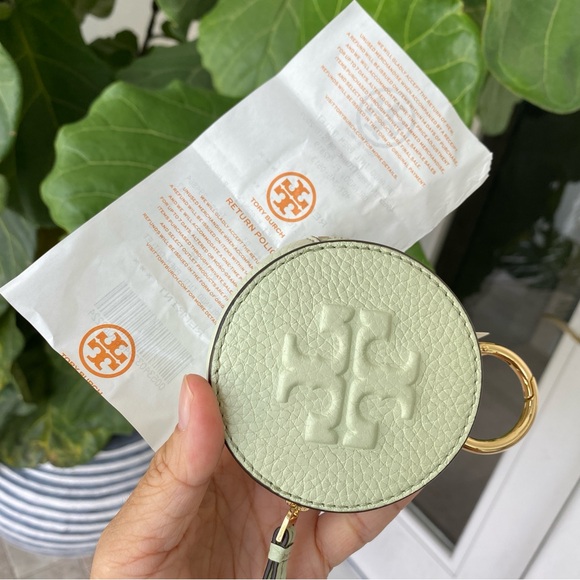 Limited ‼️ Tory Burch Thea Coin Pouch 150410 Meadow Mist - Picture 9 of 9